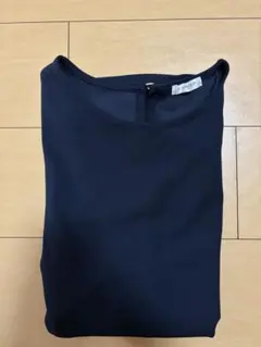 未使用品　ハニーズ　GLACIER ペプラムブラウス ネイビー LL