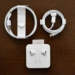 【未使用】Apple EarPods & Lightningケーブル2本セット