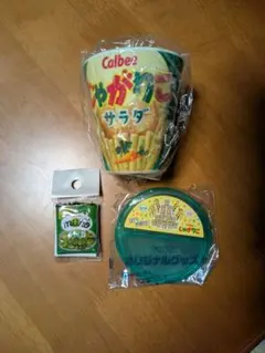 Calbee じゃがりこ サラダ カップ＆フタ＆ミニチュアセット