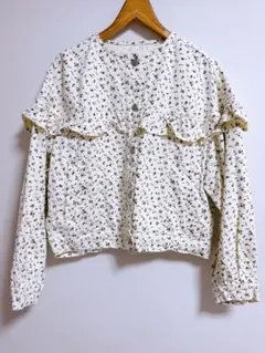 しまむら＊melume maki 小花柄フリルGジャン