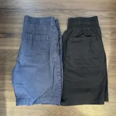 GU ネイビー ブラック ショートパンツ 2点セット