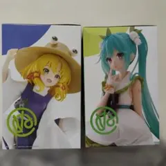 東方Project ぬーどるストッパーフィギュア 洩矢諏訪子&初音ミクフィギュア