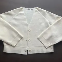 UNIQLO U アイボリー カーディガン Sサイズ　大きめL〜LL相当　美品