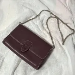 TINA:JOJUN チェーンショルダーバッグ ワインカラーのサムネイル
