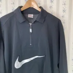 【レア】90's NIKE ハーフジップ スウェット 白タグ ヴィンテージ 後期