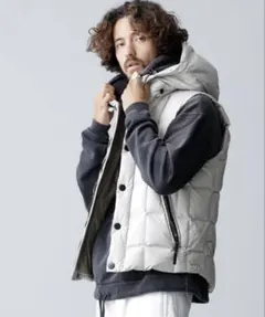 ナノユニバース　ダウンベスト　西川ダウン