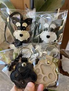 グレーシュナ　黒シュナ　ミニチュアシュナウザー2個セット プレゼント付き