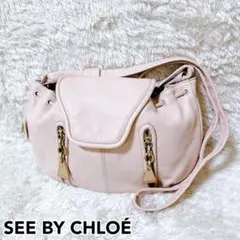 See By Chloe 本革 フラワー ハンドル デザイン ショルダーバッグ