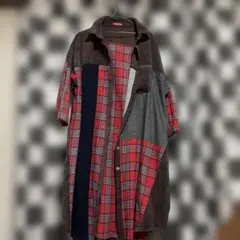 チャイハネ 秋冬チェックワンピース