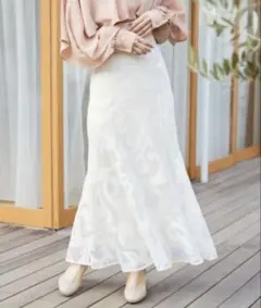 MAJESTIC LEGON モチーフチュールマーメイドスカート