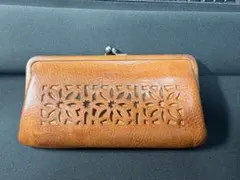 ゲンテン　カットワーク　がま口長財布