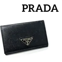 【正規品】PRADA サフィアーノレザー カードケース ブラック