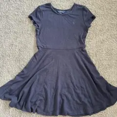 ラルフローレン ネイビー 半袖ワンピース ポニー刺繍 8〜10 140