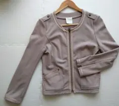 オペークドットクリップ　ノーカラージャケットМ