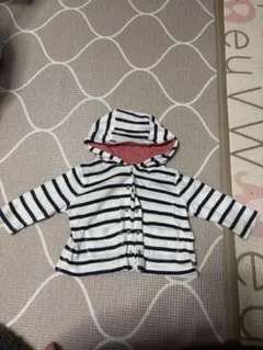 babyGap ストライプ フード付きカーディガン 6-12ヶ月