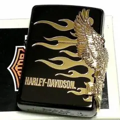 ハーレー ZIPPO ジッポー ファイヤーパターン サイドメタル 正規品26 