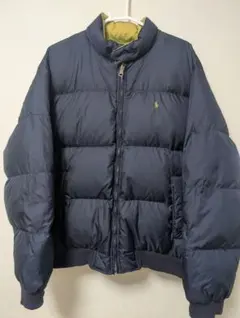 《訳あり》90s ラルフローレン リバーシブル ダウンジャケット XL