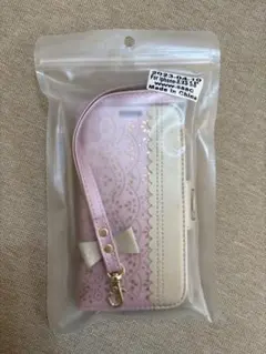 【新品未使用】iPhone XS/X用　手帳型ケース　ピンク