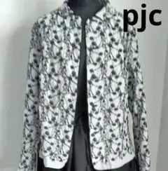 5万以上　pjc　大西和子　リバーシブル　アザミ柄　総刺繍のジャケット