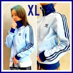adidas★青★XL★ベッケンバウアートラックジャケット★ジャージ★男女兼用