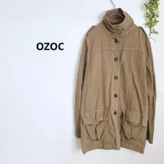 y2k グランジ　オゾック　美品　ミリタリージャケット　ミドル丈　M ベージュ