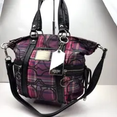 COACH Poppy Signature Tote Bag Y2K 1322 - メルカリ