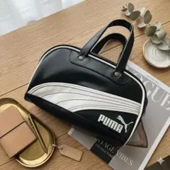 PUMA　レトロ ミニ グリップ バッグ　ミニボストン　ドラムバッグ
