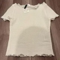 【新品未使用】H&M ホワイト 白半袖Tシャツ　XSのサムネイル