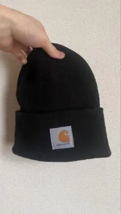 Carhartt ブラック ニット帽 A18 BLK