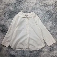 T979：MARGARET HOWELL 5分袖ブラウス マーガレットハウエル - メルカリ