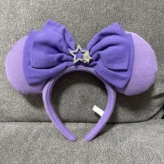 ディズニー カチューシャ ミニーちゃん 紫
