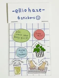 ellio haze ステッカー 6枚セット