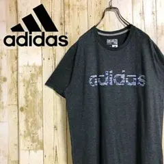 adidas アディダス ビッグロゴ スリーブロゴ プリントTシャツ L