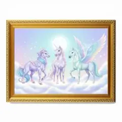 【38】三神獣光 A4 開運アート ヒーリング お守り 縁起物 曰く付き