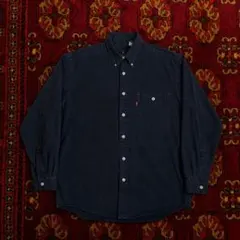 90s Levi's Red Tab ブラック デニム シャツ M シルバータブ