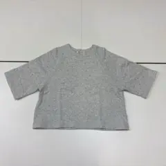 BEAUTY&YOUTH ビジュー付 半袖スウェット グレー