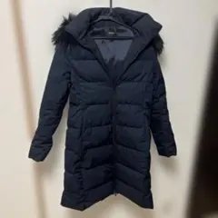 セオリー/ダウンジャケット フード付き　サイズP ネイビー