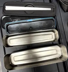 未使用保管品✨THERMOS サーモス テンレス2段弁当箱 箸＆収納ポーチ付