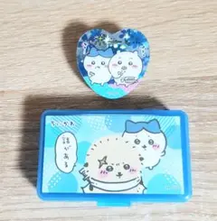 ちいかわ ケース＆シール＋キラキラクリップ 2個セット ハチワレ