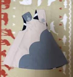 マールマール　お食事エプロン ピンクグレー