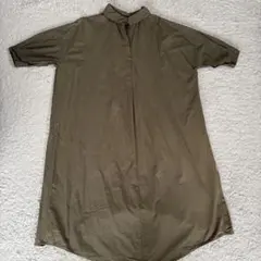 【NICE CLAUP】シャツワンピース ワンピ　ナイスクラップ　コットン100