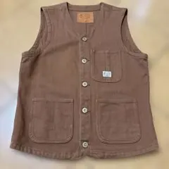 FLATHEAD ブラウン コットン ベスト