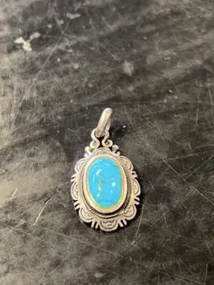ターコイズ　インディアンジュエリー　ペンダントトップ　シルバー925