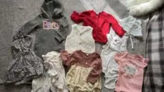 女の子用　洋服 + 靴 1ペア　まとめ売り　50-80センチ