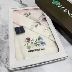 BURBERRY バーバリー ハンカチ 新品未使用 2枚セット コットン