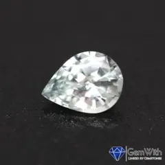非加熱アクアピーチサファイア0.15CT - メルカリ