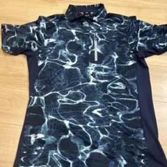 オークリー】ゴルフ 迷彩 カモフラ 半袖 ワンピース 総柄 M カーキ×黒