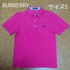 ●【値下げ不可】BURBERRY 半袖 ポロシャツ【サイズ2・ピンク】のサムネイル