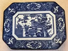 中国、レンジャク（連雀）の長四角皿 5枚