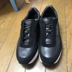 ブソラソフトカウレザーダブルフィッティングスニーカー